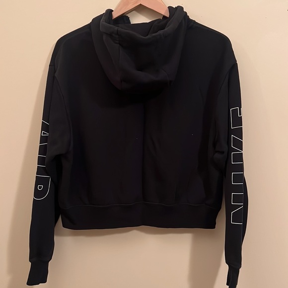 Nike Air Cropped Zippered Sweatshirt in Black - Picture 7 of 8